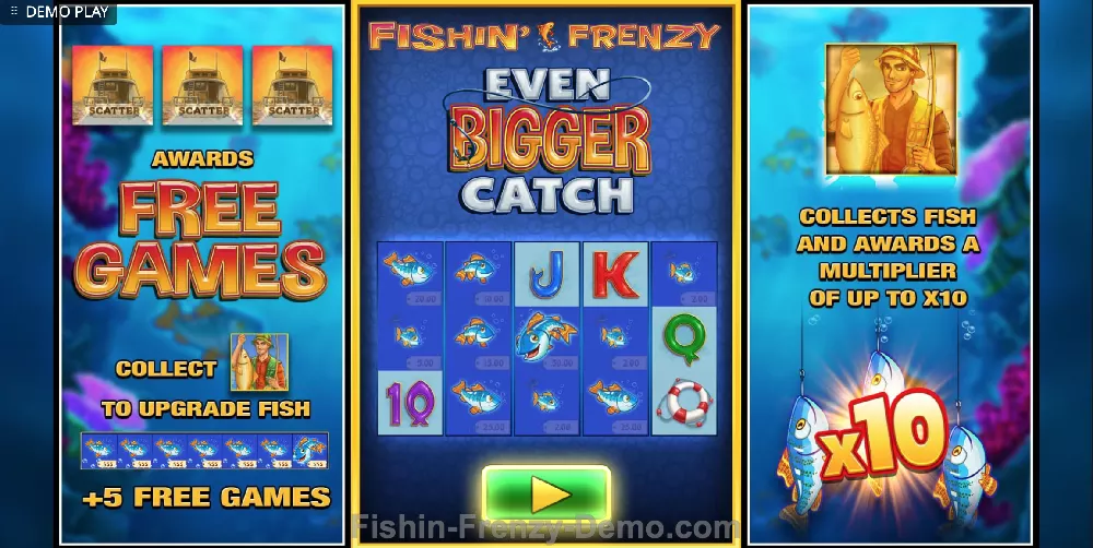 Bonus games in Fishin Frenzy Even Bigger Catch slot