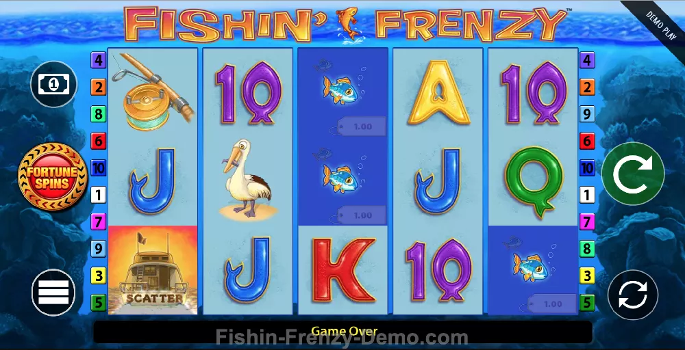 Fishin Frenzy Fortune Spins Slot Design and Gameplay