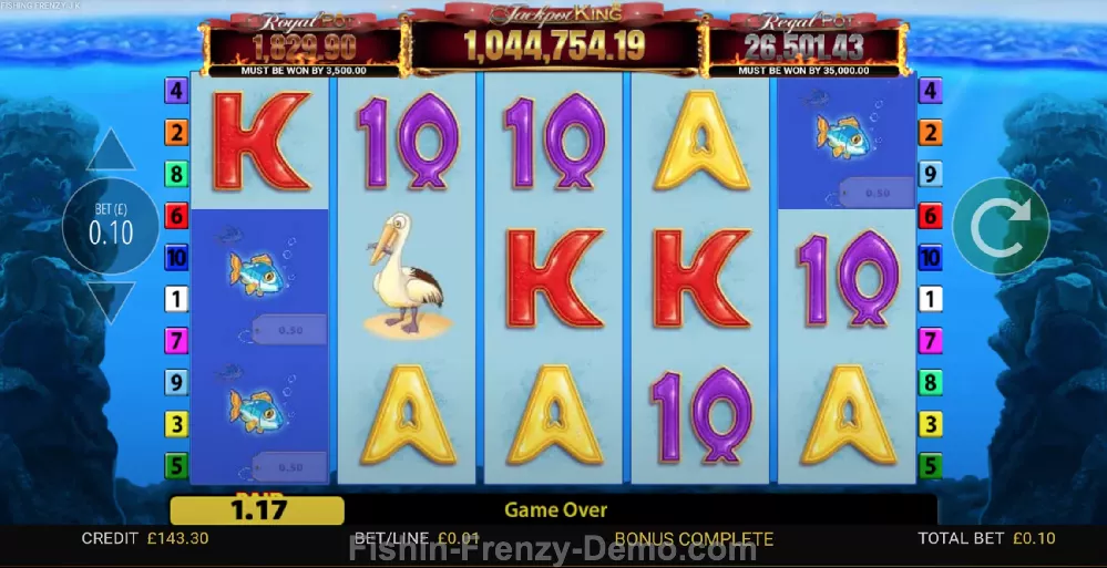 Fishin Frenzy Jackpot King Slot Design and Gameplay