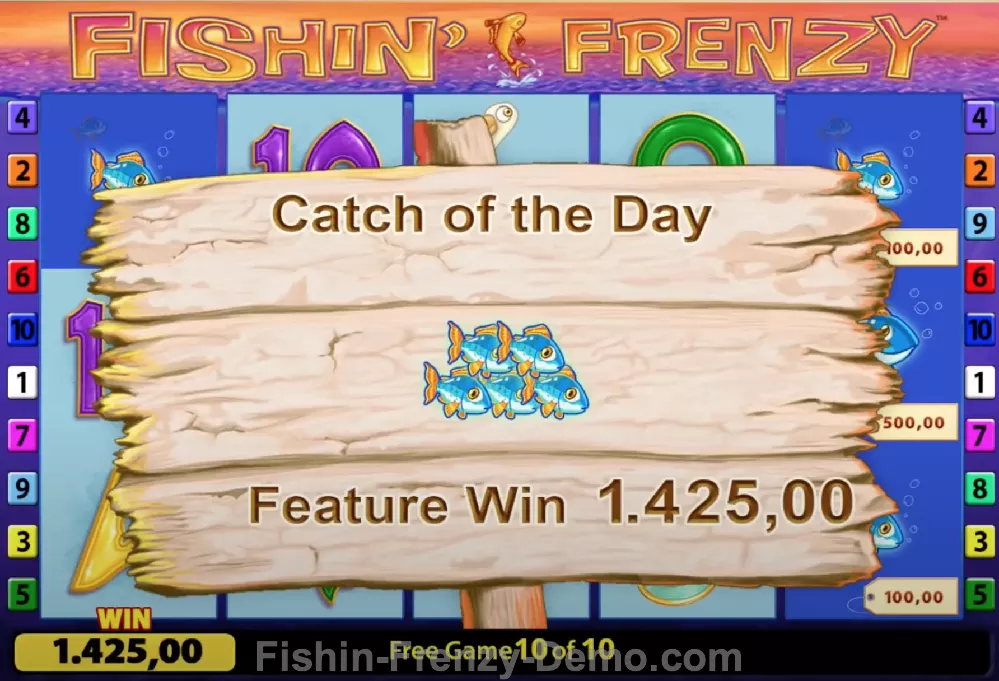 RTP, volatility and max win in Fishin' Frenzy Power 4 slot